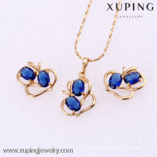 61850- Xuping Jewelry set women cheap gold plated jewelry crystal